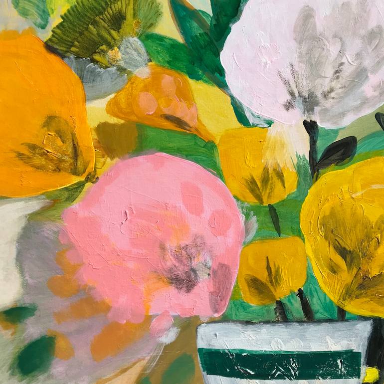Original Abstract Floral Painting by Kaitlin Johnson