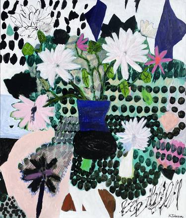 Original Expressionism Floral Paintings by Kaitlin Johnson