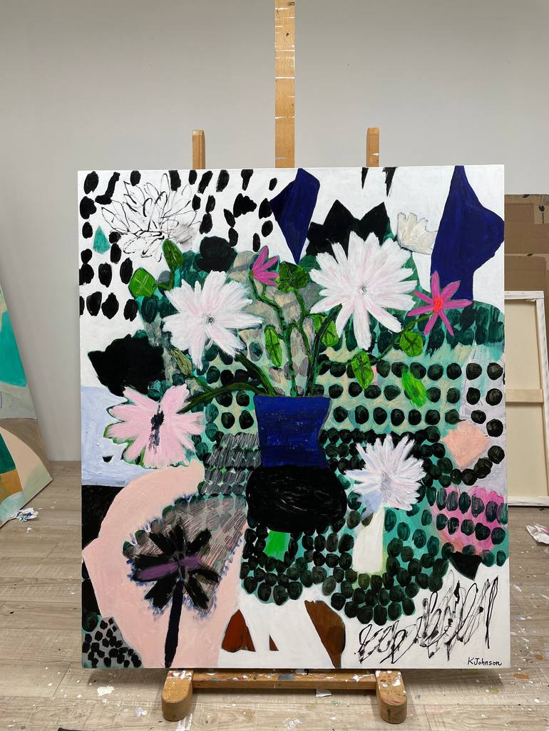 Original Expressionism Floral Painting by Kaitlin Johnson