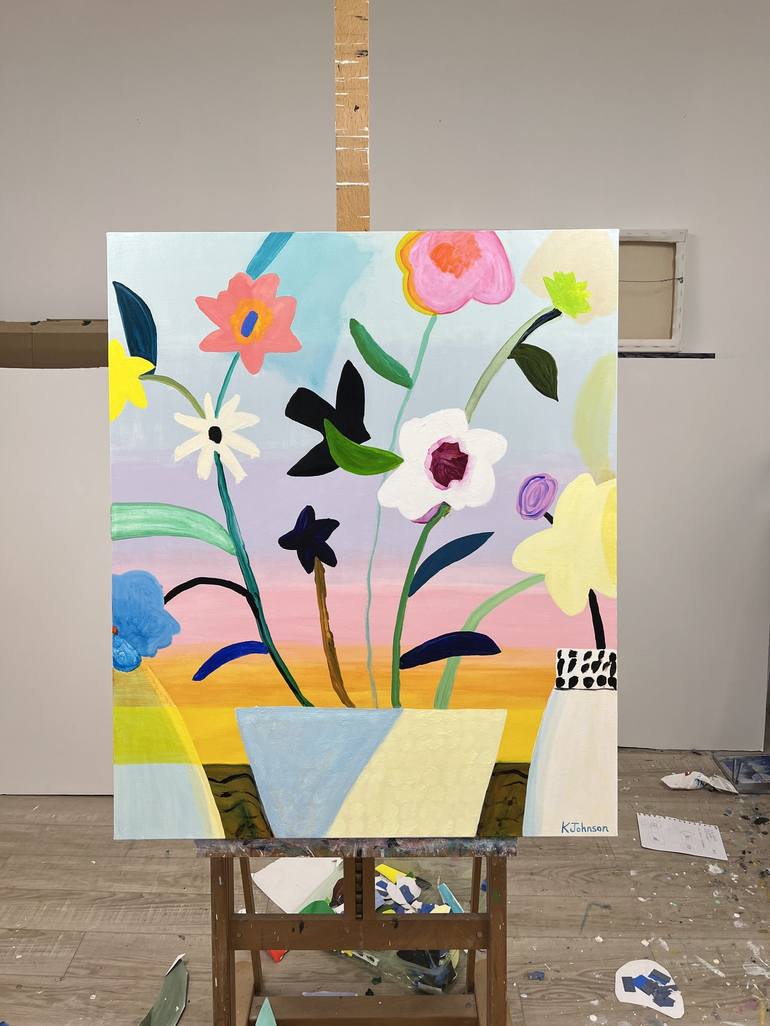Original Impressionism Floral Painting by Kaitlin Johnson