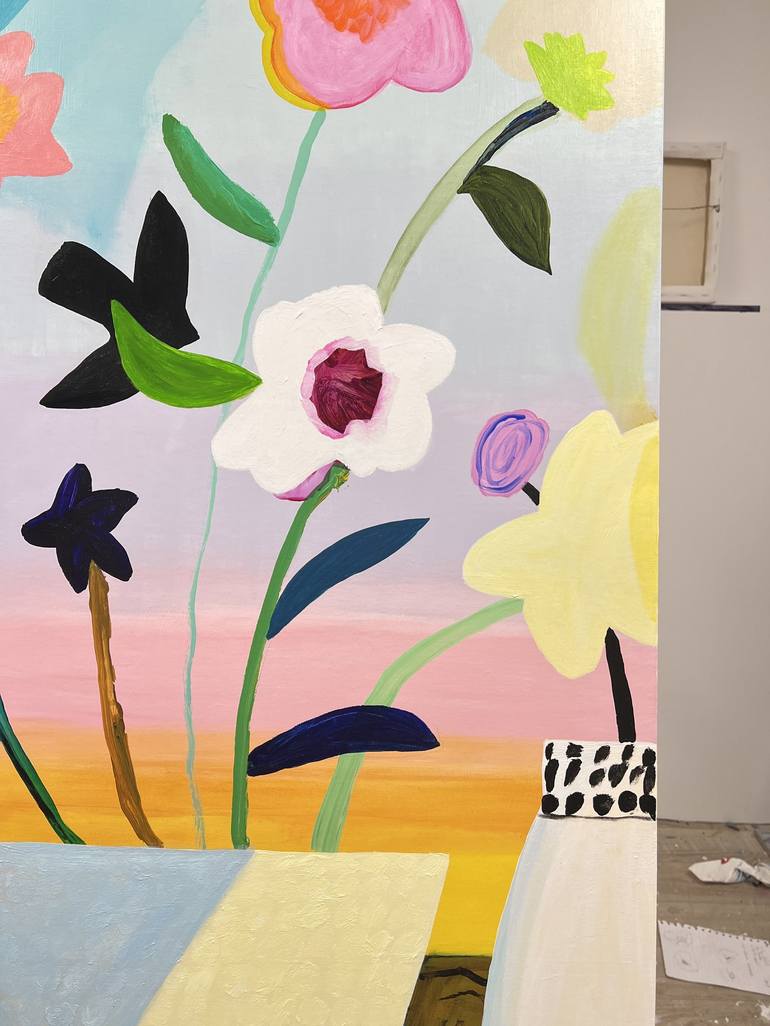 Original Floral Painting by Kaitlin Johnson