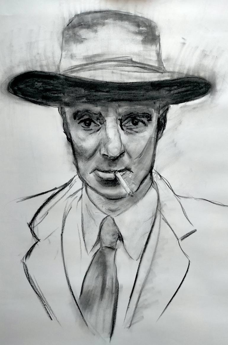 Oppenheimer Drawing by Oliver Plehn | Saatchi Art