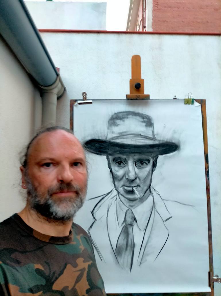 Original Contemporary People Drawing by Oliver Plehn