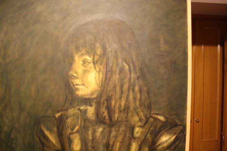 Original Expressionism Children Painting by Oliver Plehn