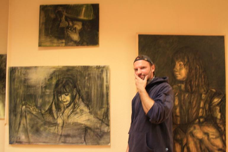 Original Expressionism Children Painting by Oliver Plehn