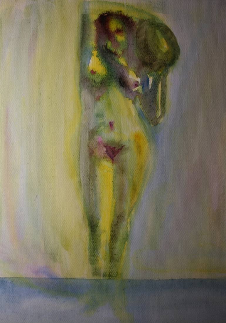Original Abstract Expressionism Nude Painting by Oliver Plehn