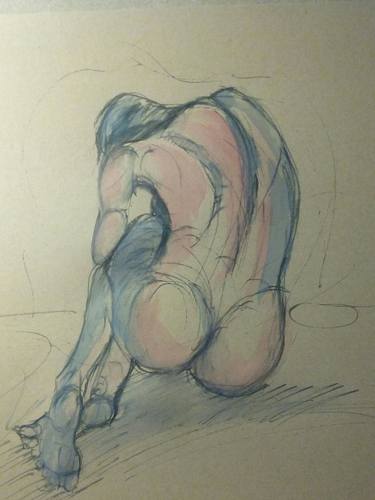 Print of Nude Drawings by Oliver Plehn