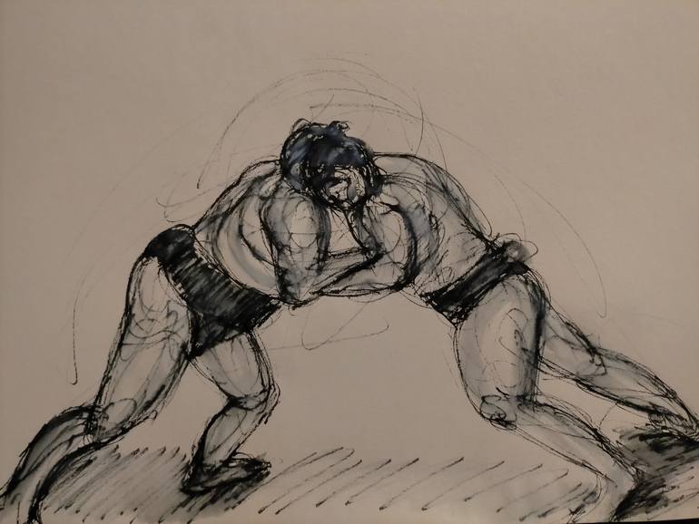 Sumo IV Drawing by Oliver Plehn | Saatchi Art