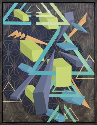 Original Abstract Geometric Paintings by johnie thornton