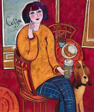 Original Art Deco Women Paintings by Yelena Sidorova