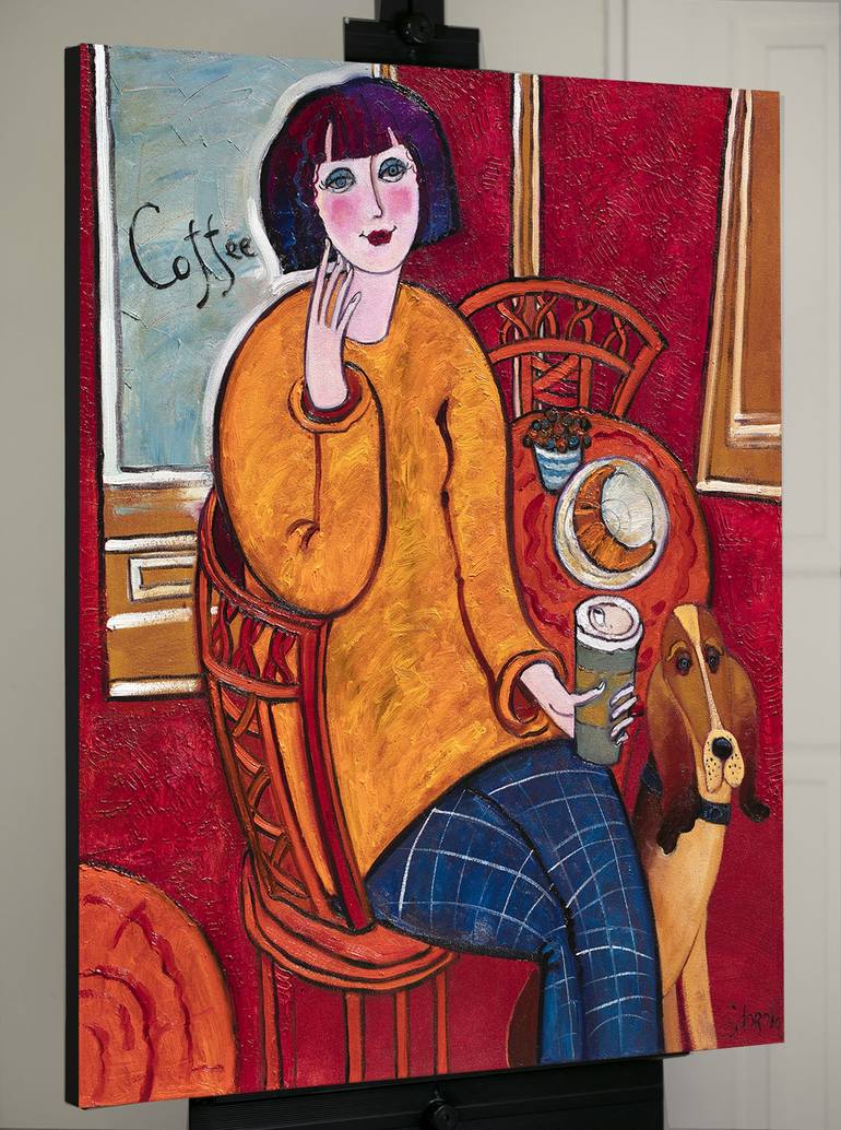 Original Art Deco Women Painting by Yelena  Sidorova