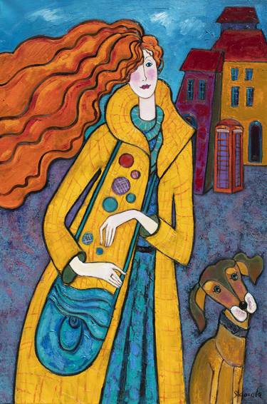 Original Art Deco Women Paintings by Yelena Sidorova