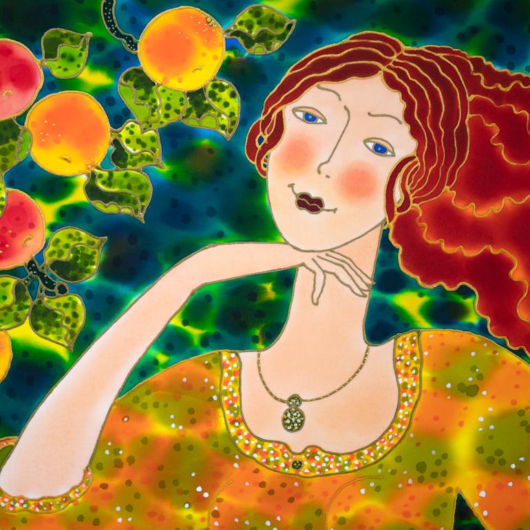 Original Art Deco Women Painting by Yelena  Sidorova