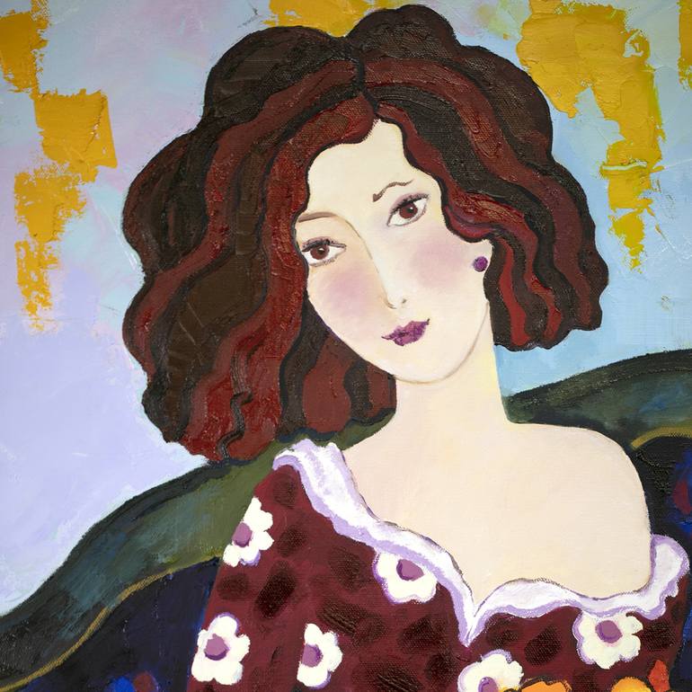 Original Portrait Painting by Yelena  Sidorova