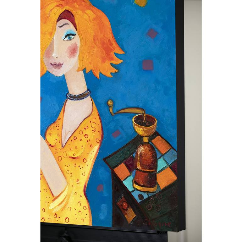 Original Art Deco People Painting by Yelena  Sidorova