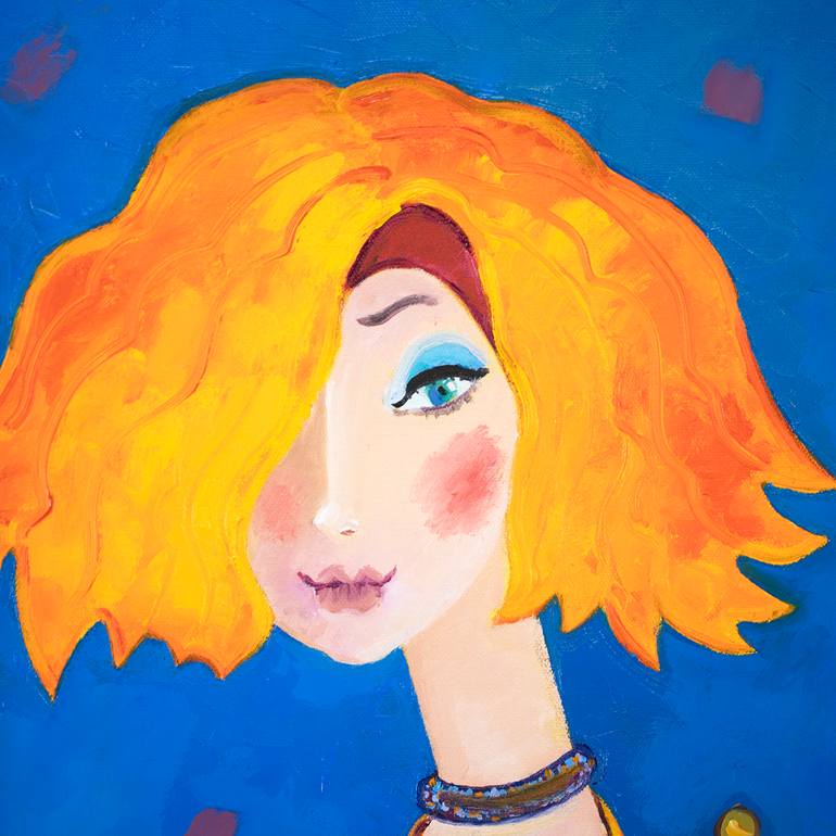 Original Art Deco People Painting by Yelena  Sidorova