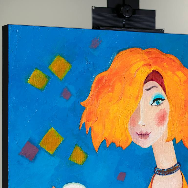 Original Art Deco People Painting by Yelena  Sidorova