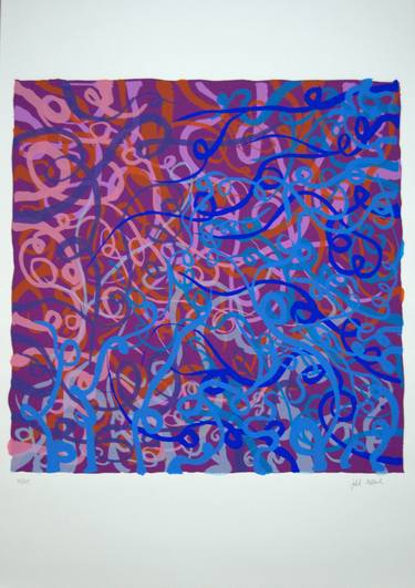 Original Abstract Printmaking by Jalid Melloul