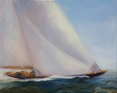 Original Fine Art Boat Paintings by Jacobina Trump