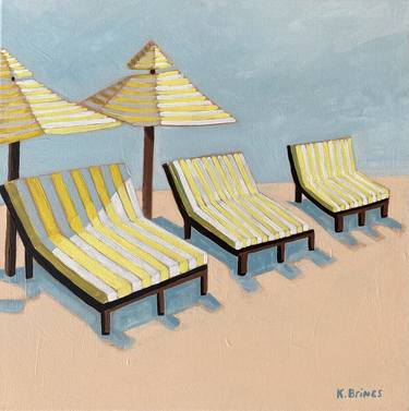 Print of Fine Art Beach Paintings by Katie Brines