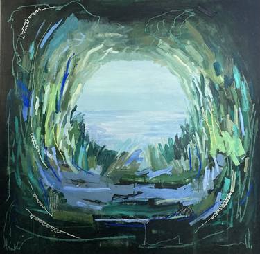 Original Abstract Expressionism Landscape Paintings by Katie Brines