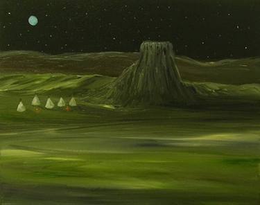 Original Surrealism Landscape Paintings by David Richers