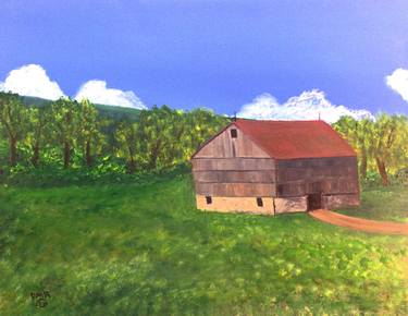 Original Folk Landscape Paintings by David Richers