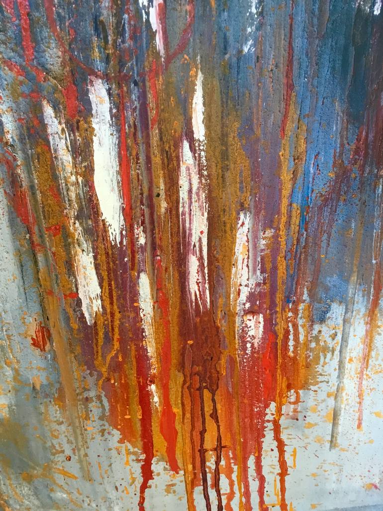 Original Abstract Expressionism Abstract Painting by Niloufar Farzam