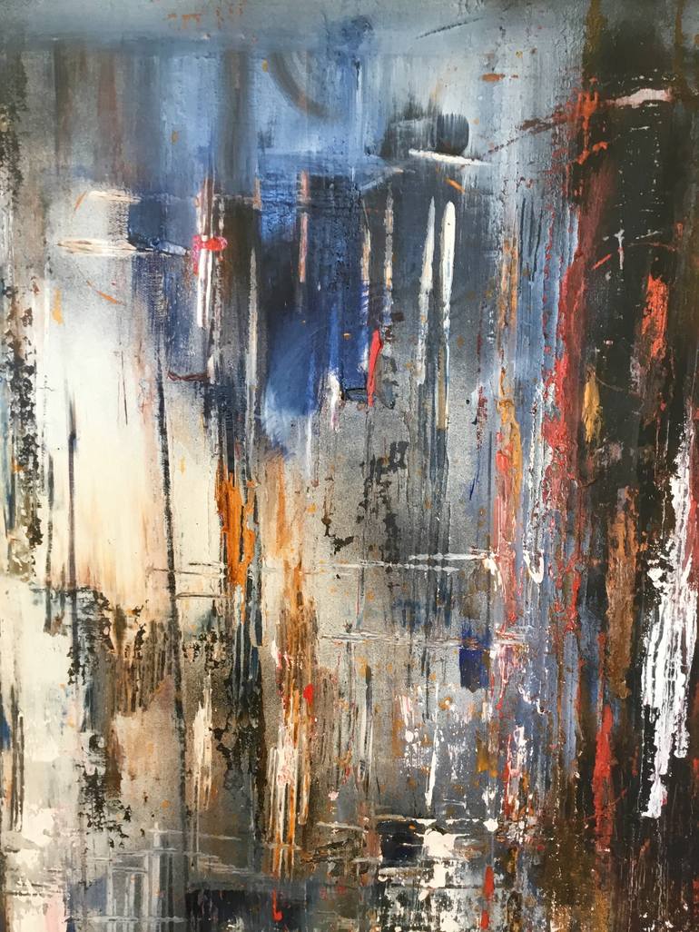 Original Abstract Expressionism Abstract Painting by Niloufar Farzam