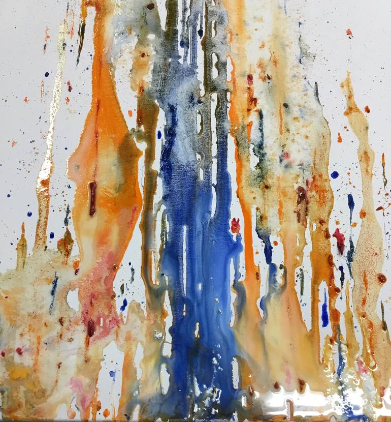 Original Abstract Expressionism Abstract Painting by Niloufar Farzam