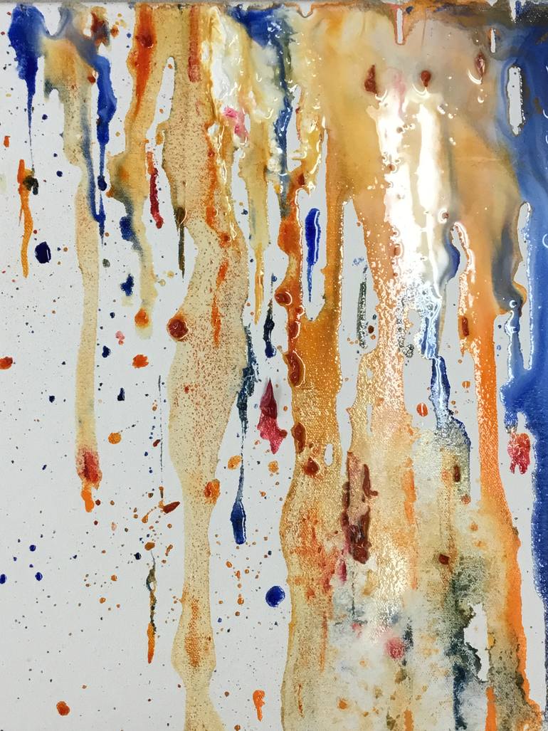 Original Abstract Expressionism Abstract Painting by Niloufar Farzam