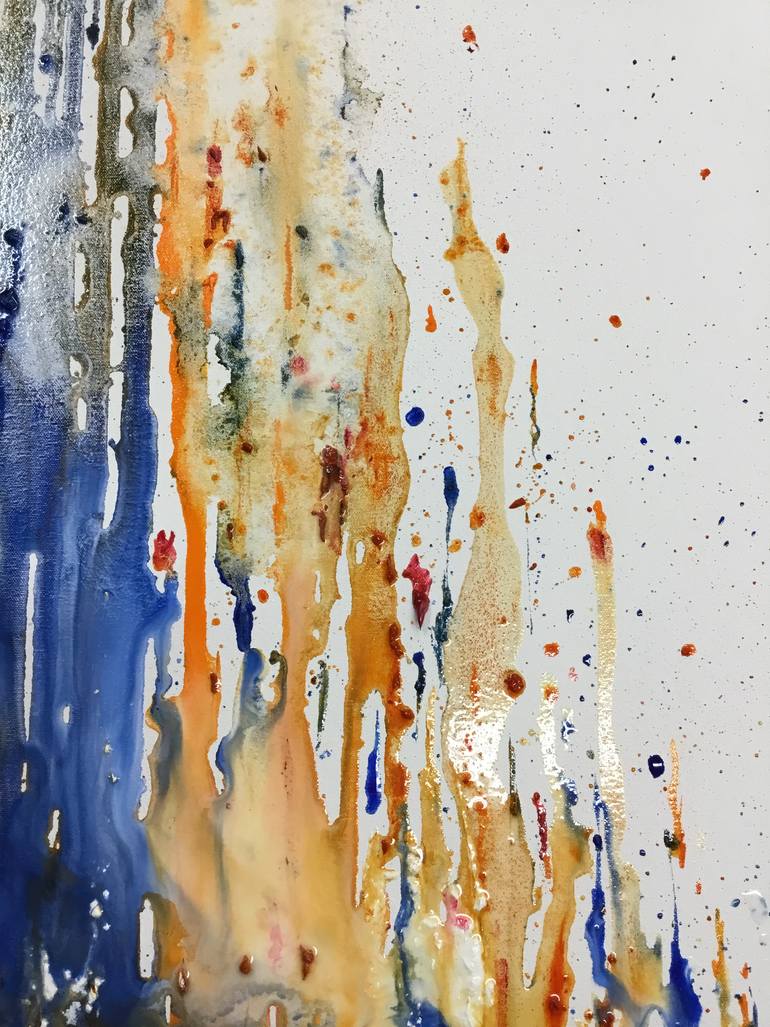 Original Abstract Expressionism Abstract Painting by Niloufar Farzam