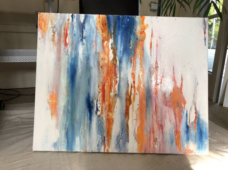 Original Abstract Expressionism Abstract Painting by Niloufar Farzam