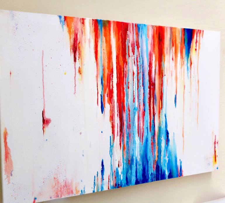 Original Abstract Expressionism Abstract Painting by Niloufar Farzam