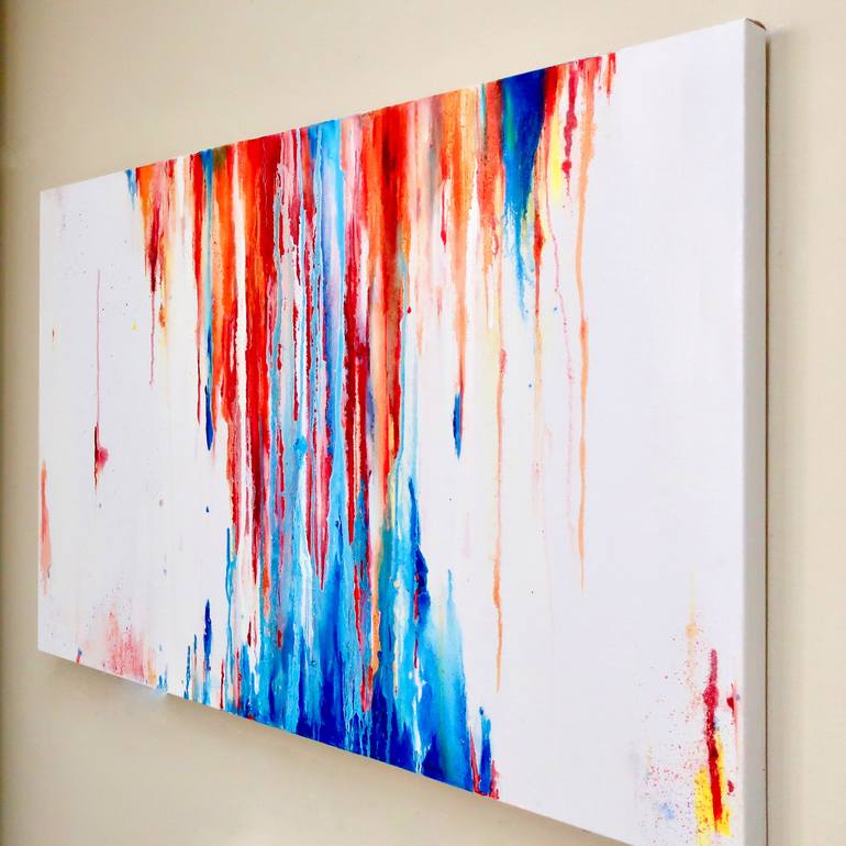Original Abstract Expressionism Abstract Painting by Niloufar Farzam