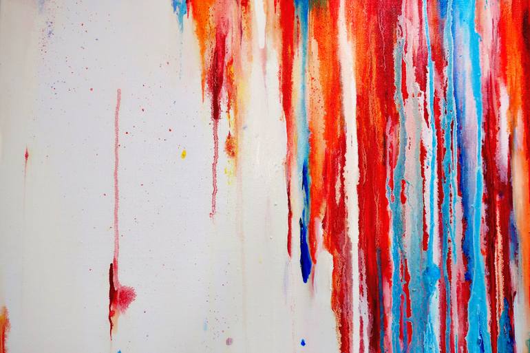 Original Abstract Expressionism Abstract Painting by Niloufar Farzam