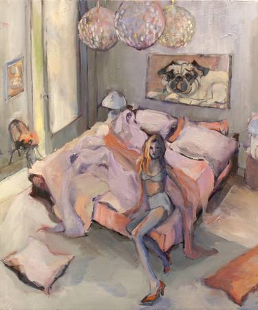 Print of Figurative Interiors Paintings by renee lee smith