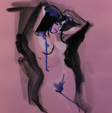 Print of Expressionism Nude Paintings by renee lee smith