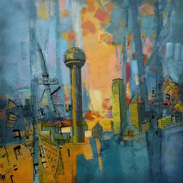 City Skyline Paintings For Sale Saatchi Art