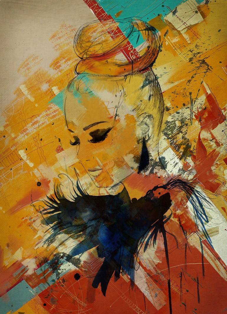 Abstract Women Art 19 Painting by Corporate Art Task Force