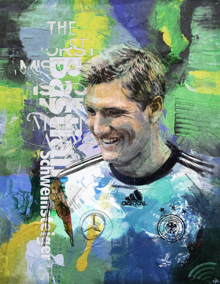 FIFA - Bastian Schweinsteiger 029B Painting by Corporate Art Task Force ...