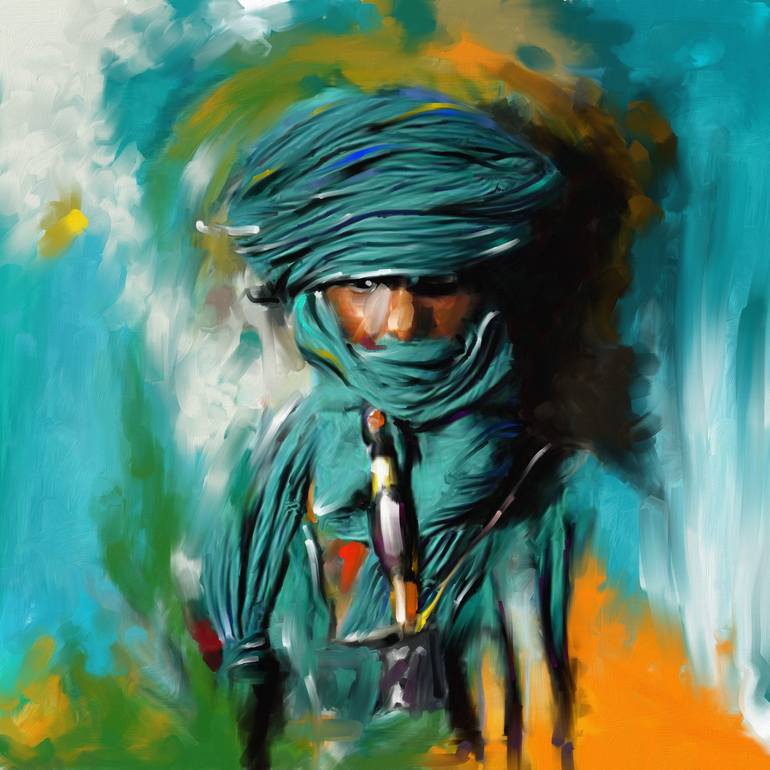 Bedouin Man 453 I Painting by Corporate Art Task Force | Saatchi Art