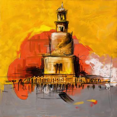 Print of Architecture Paintings by Corporate Art Task Force