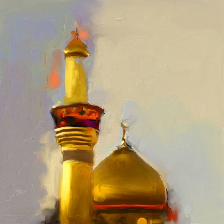 Imam Al Hussein Shrine Painting by Corporate Art Task Force | Saatchi Art