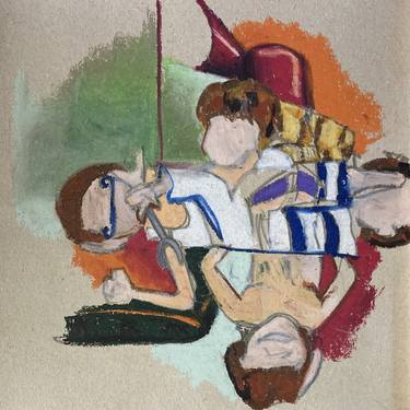 Original Figurative Abstract Drawing by Mauricio Mallet