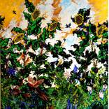 Ditch flowers with pheasents by Michael H Taylor