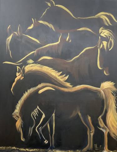 Original Horse Painting by Neetu Dewani