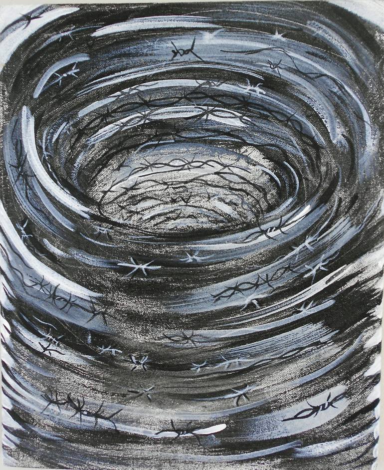 Original Algorithmic Patterns Paintings by Bruce Burt