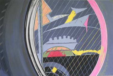 Original Abstract Automobile Paintings by Bruce Burt