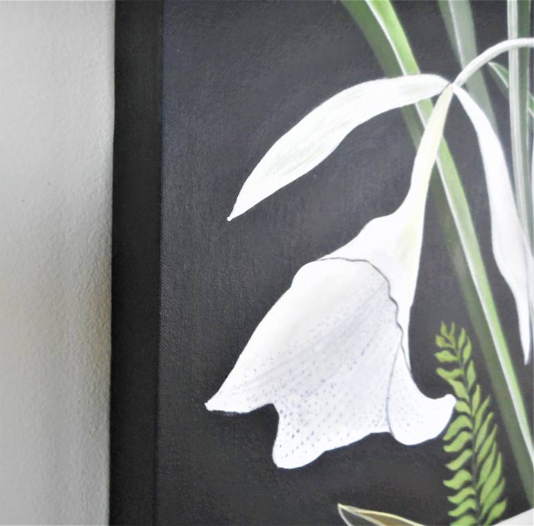 Original Abstract Expressionism Floral Painting by Bruce Burt